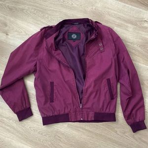 Up brand, size XL, burgundy bomber